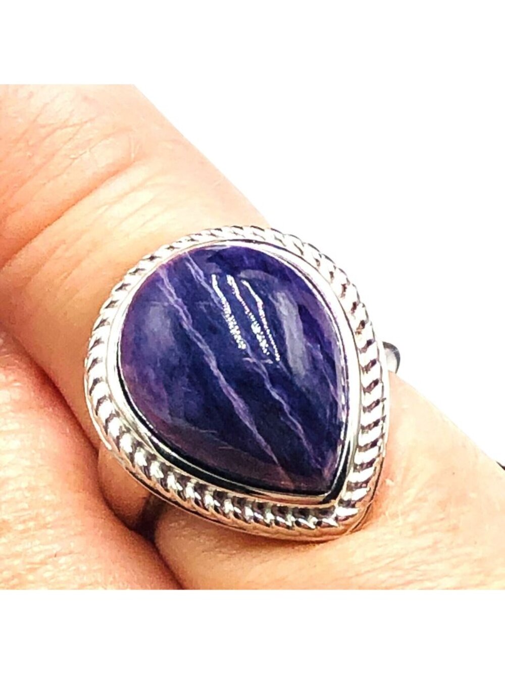 Generation Gems Womens Ring Purple Amethyst Sterling Silver Size 5